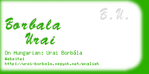 borbala urai business card